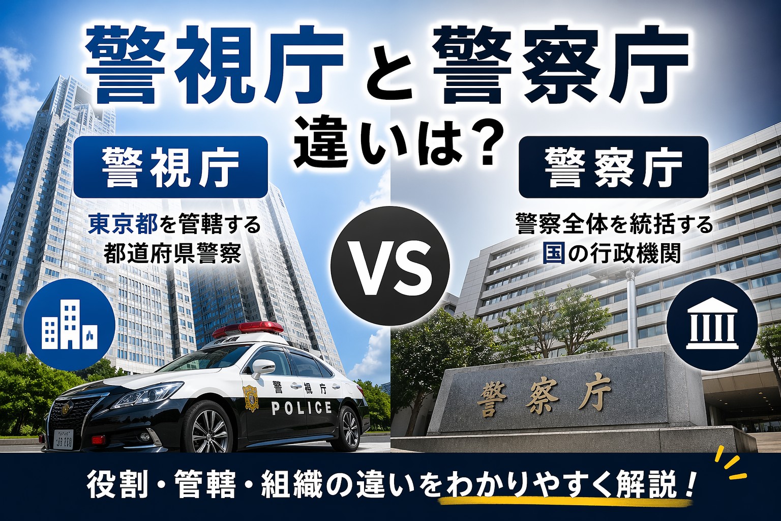 警視庁と警察庁の違い「偉いのはどっち?」1発でスッキリ! | 違いナビ